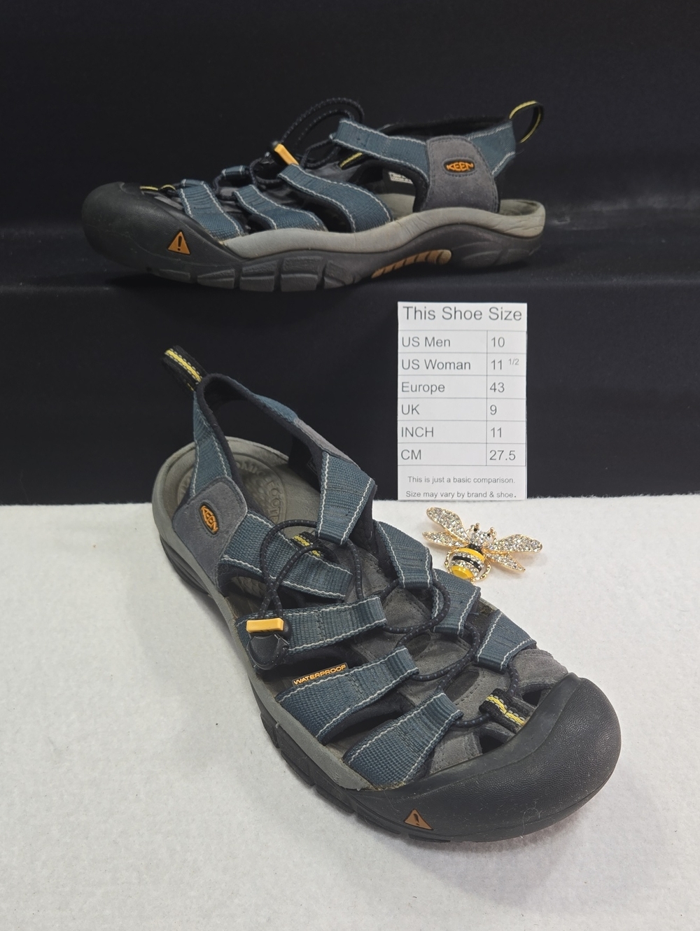 Keen Men's Newport H2 Water Sandal in Blue and Gray